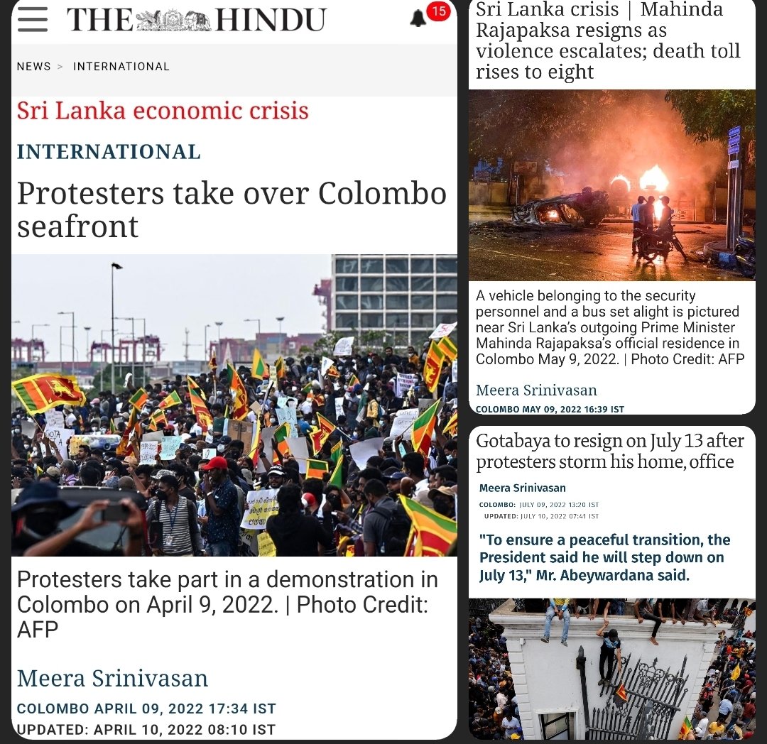 Meerasrini's tweet photo. #SriLanka: A brief (far from exhaustive) history of 2022 so far: April 9, May 9, July 9
#lka
#SriLankaEconomicCrisis https://t.co/PlkGSPmXoA