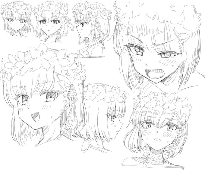 顔を可愛く描けるようになりたいから練習するぞ! 03 