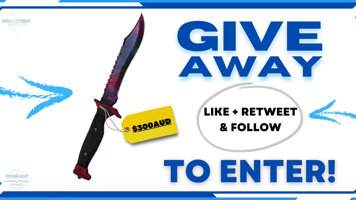 ShockEsportsOCE's tweet image. 🤩 For the July 15th Opening of our DM server events we are giving away a Bowie Knife | Doppler (FN)!

To Enter: ♥️ LIKE, 🔄RETWEET and ✅ FOLLOW us!

➡️ DM EVENT DETAILS: twitlonger.com/show/n_1ss2v6l

💪 Event Tweet: 

#CSGO #CSGOGiveaway #IEM #Giveaway