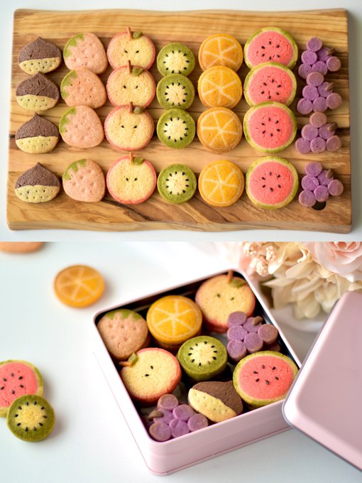 食べるのがもったいない もらったらテンション上がるわ 7種類のフルーツのアイスボックスクッキーが絵本に出てきそうなかわいさ 2 2 ページ ねとらぼ