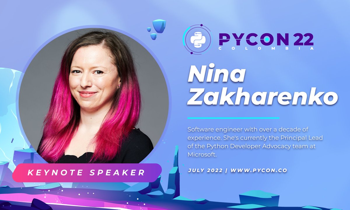 calidevco's tweet image. RT pyconcolombia &quot;📢 In minutes the talk of our keynote speaker Nina Zakharenko will start, you can&apos;t miss it !! 🐍

.
.
.
📢 En minutos iniciará la charla de nuestra keynote speaker Nina Zakharenko, no te la puedes perder!! 🐍

#PyconColombia2022 #O… https://t.co/VyvqImaysp&quot;