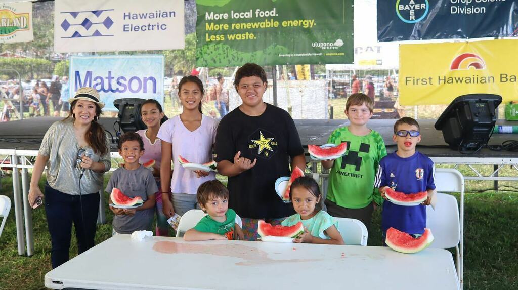 FarmFair's tweet photo. Congratulations to all of the winners and contestants from this year’s #watermeloneating contest! 🍉 #hawaiistatefarmfair https://t.co/RhDMKvhTh2 https://t.co/uqi9JR8dMb