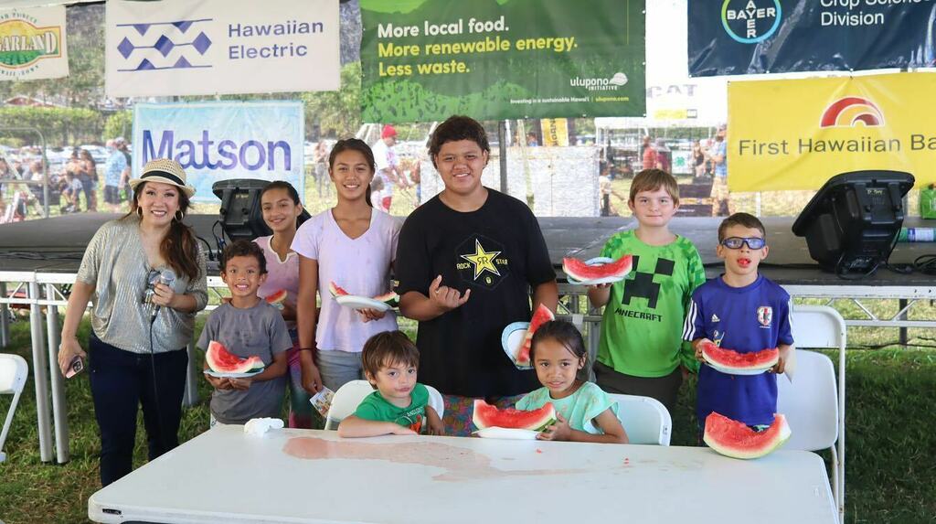 FarmFair's tweet photo. Congratulations to all of the winners and contestants from this year’s #watermeloneating contest! 🍉 #hawaiistatefarmfair https://t.co/mYKh0MR3Db https://t.co/VHpRtnkqYL