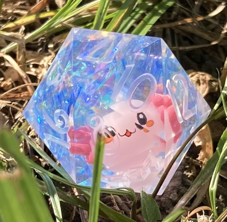 NaevisOddities's tweet photo. ‘Glowing Axo-see-you-lotl’ Chonky Boi D20 glows blue in the dark, comes with custom ink (buyer’s choice) I have 2 of them for $65 if anyone is interested! 🧚🏻‍♀️🍄🧚🏻‍♀️
#axolotl #handmadedice #peekaboo #cutedice #TTRPGs https://t.co/ffuUAepnup