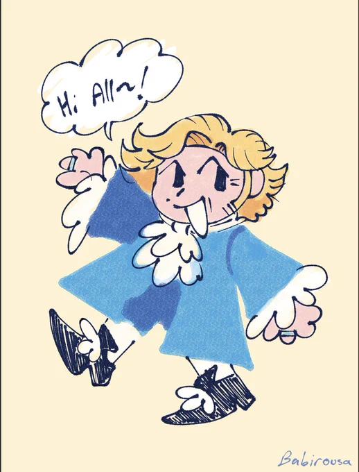 Handed out a ton of little prints of this guy today! 