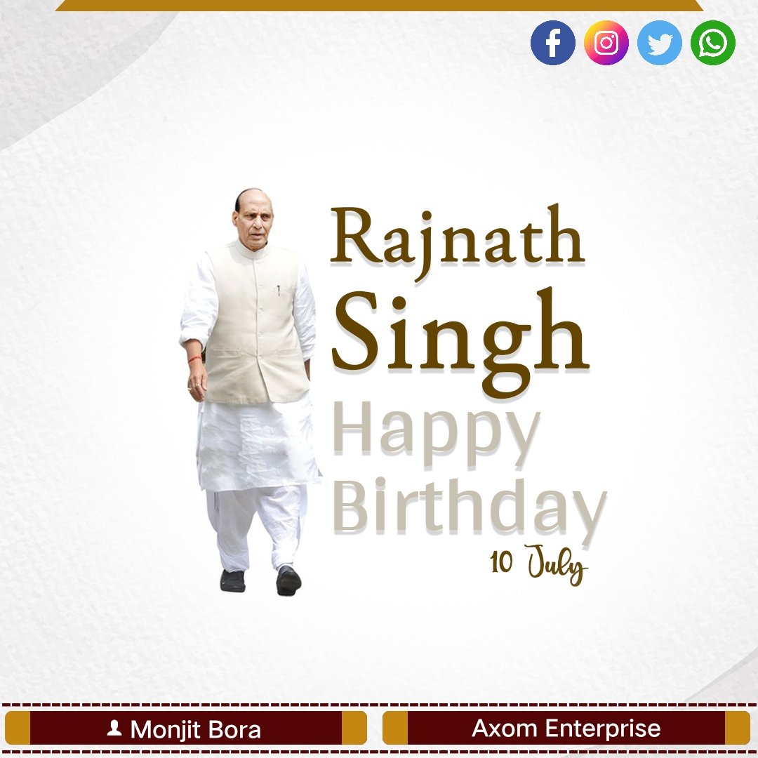 Happy Birthday Rajnath Singh ji 