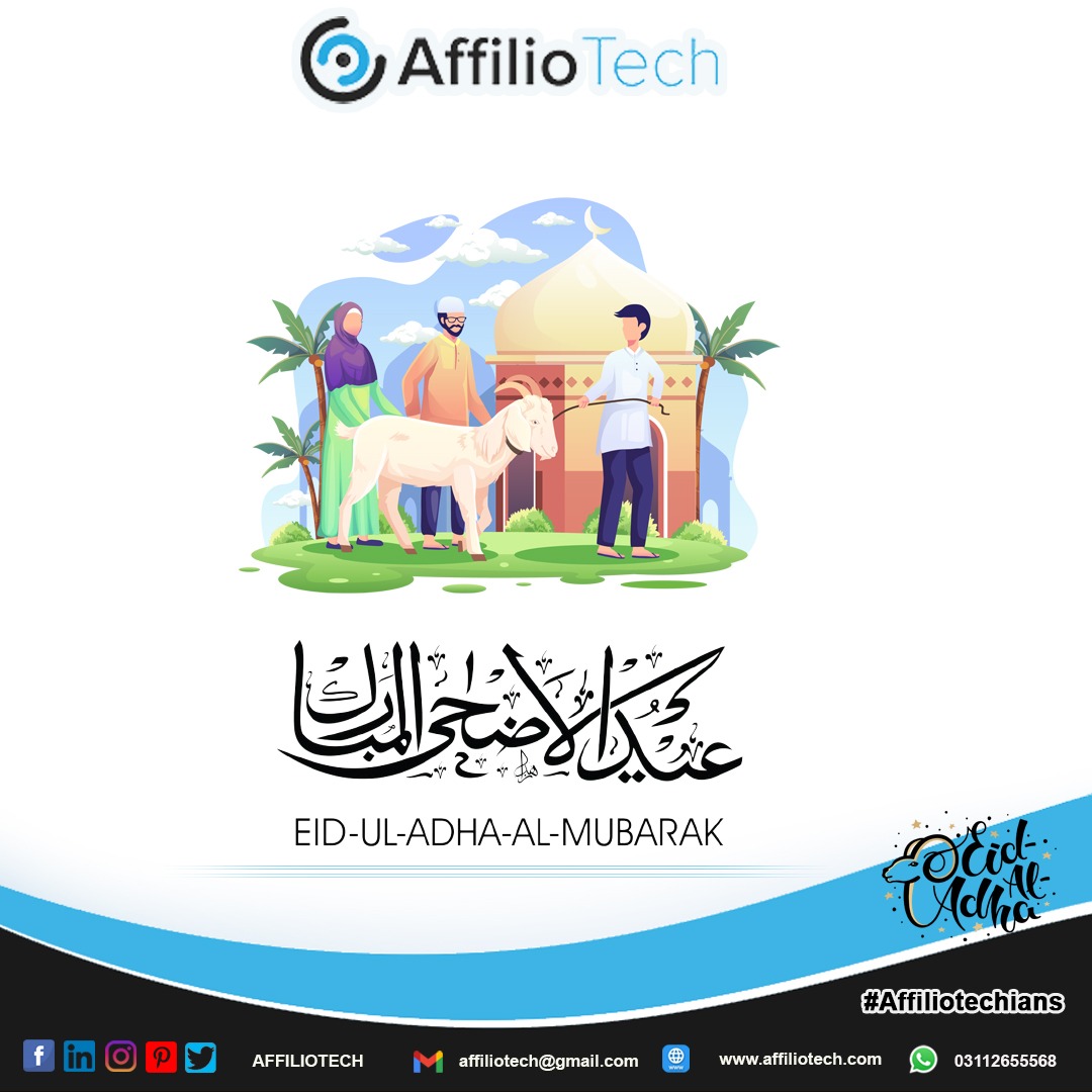 affiliotech's tweet photo. Eid-ul-Adha Mubarak! 🐄🐏

May Allah bless us with happiness this Eid Ameen! #EidMubarak #eiduladha2022 #eid2022 #EidAlAdha #Affiliotech #affiliotechians https://t.co/rUnquTyBE9