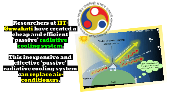 IIT Guwahati Researcher has developed a “Radiative Cooler” that can run without electricity and is cost-effective