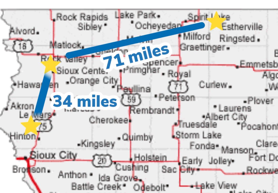 Hey <a href="/IHSAA/">IHSAA</a> how is Sioux Central a “neutral” spot for Estherville Lincoln Central and Hinton for Tuesday’s game? Hinton 34 miles, 71 miles for ELC - 2nd year in a a row!