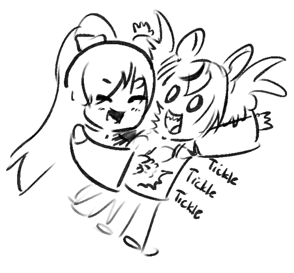 Tickle and licking 