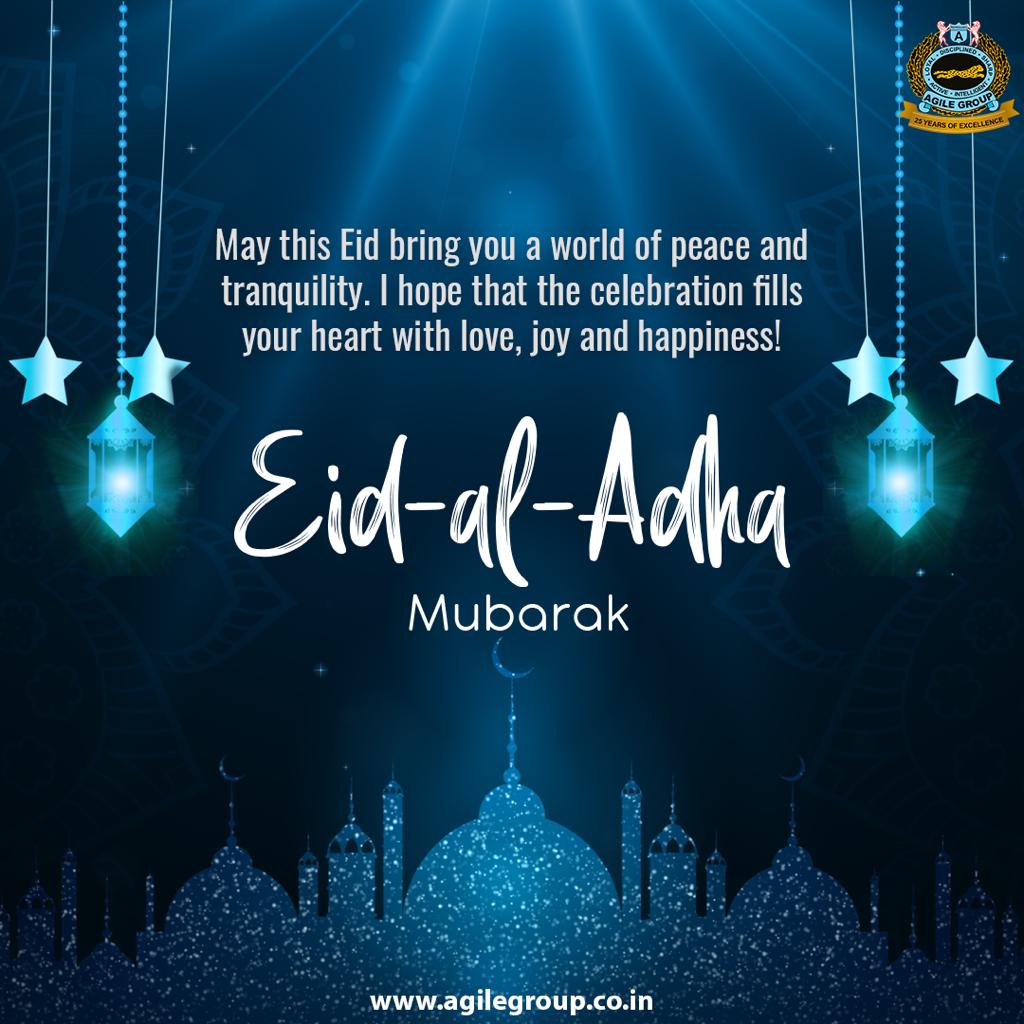 agilegroupoffl's tweet photo. Here's wishing everyone a Happy & Joyful Eid-Al-Adha! May all our lives be filled with peace & prosperity and may there be unity & oneness all around!
Have a wonderful day of festivities!
#bakrid2022 #eidalahda #agilesecurityforce https://t.co/dIcxhBnScn