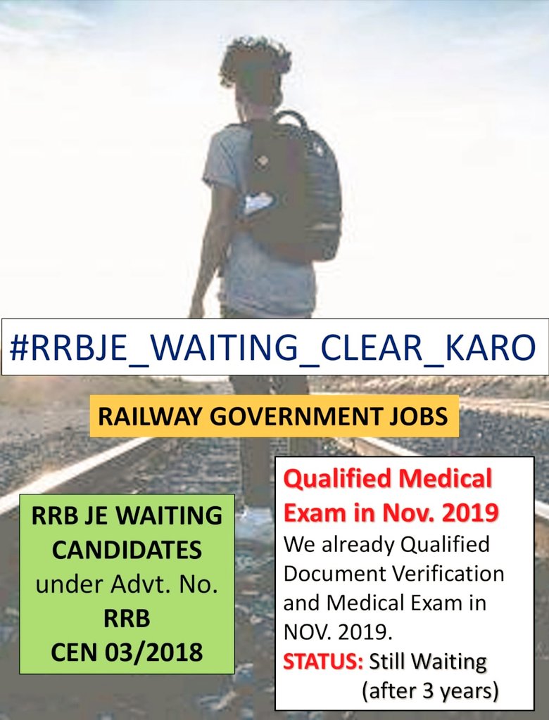 RohitKulmethe's tweet photo. #RRB_JE_WAITING
#RRB_JE_MEDICAL_FIT_KO_JOB_DO 
#100_PERCENT_JE_WAITING_CLEAR
@RailMinIndia
@AshwiniVaishnaw
@PMOIndia
@Rrbmumbai
@drmbct
@drmngpsecr
@drmcrngp
@GM_CRly
@DrmSolapur
@BhusavalDivn
 @DeepakBhaardwaj
@behal_deepak @manojkjhadu @DrSumerSolanki1 
clear 100% JE waiting https://t.co/Y5VTF8RLQ3