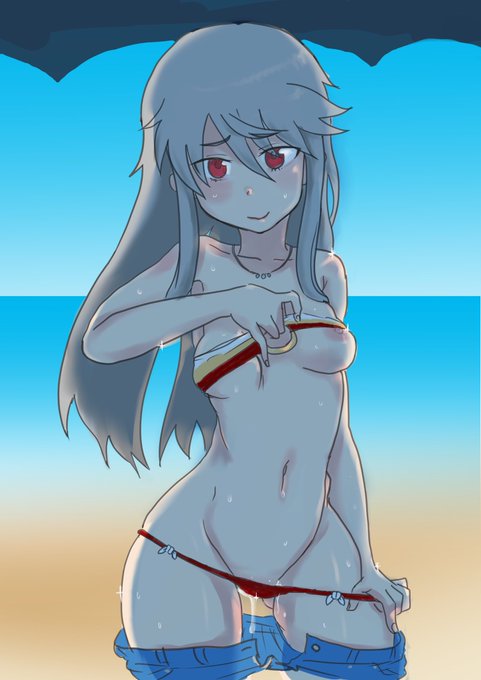 真理「日焼け止め、塗ってもらおっかなー♪」
#大人のアリスギア 