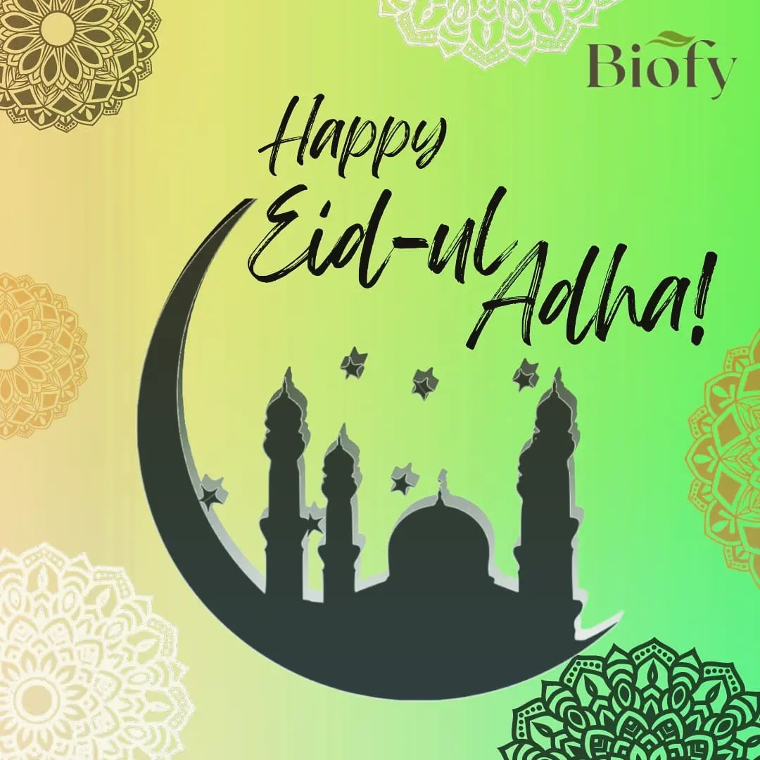 Biofy wishes you a very Happy Eid-ul Adha✨✨

May this Eid bring you many blessings, joy and prosperity! 

#gogreen💚 #sustainablepackaging #biodegradableproducts #biodegradables #savesoil #saveearth🌍 #sustainability