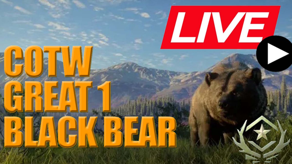 NaraxBeld's tweet photo. About to go #live Have you got a Black Bear Great one??? Lets see if I can.
Come watch as I try to bag a #GreatoneBlackBear @theHunterCOTW https://t.co/pWiNqILJYc
#cotw #Gaming #Streaming #YoutubeLive #NaraxBeld #GoingLive #Streamer https://t.co/z9P34t1tCt