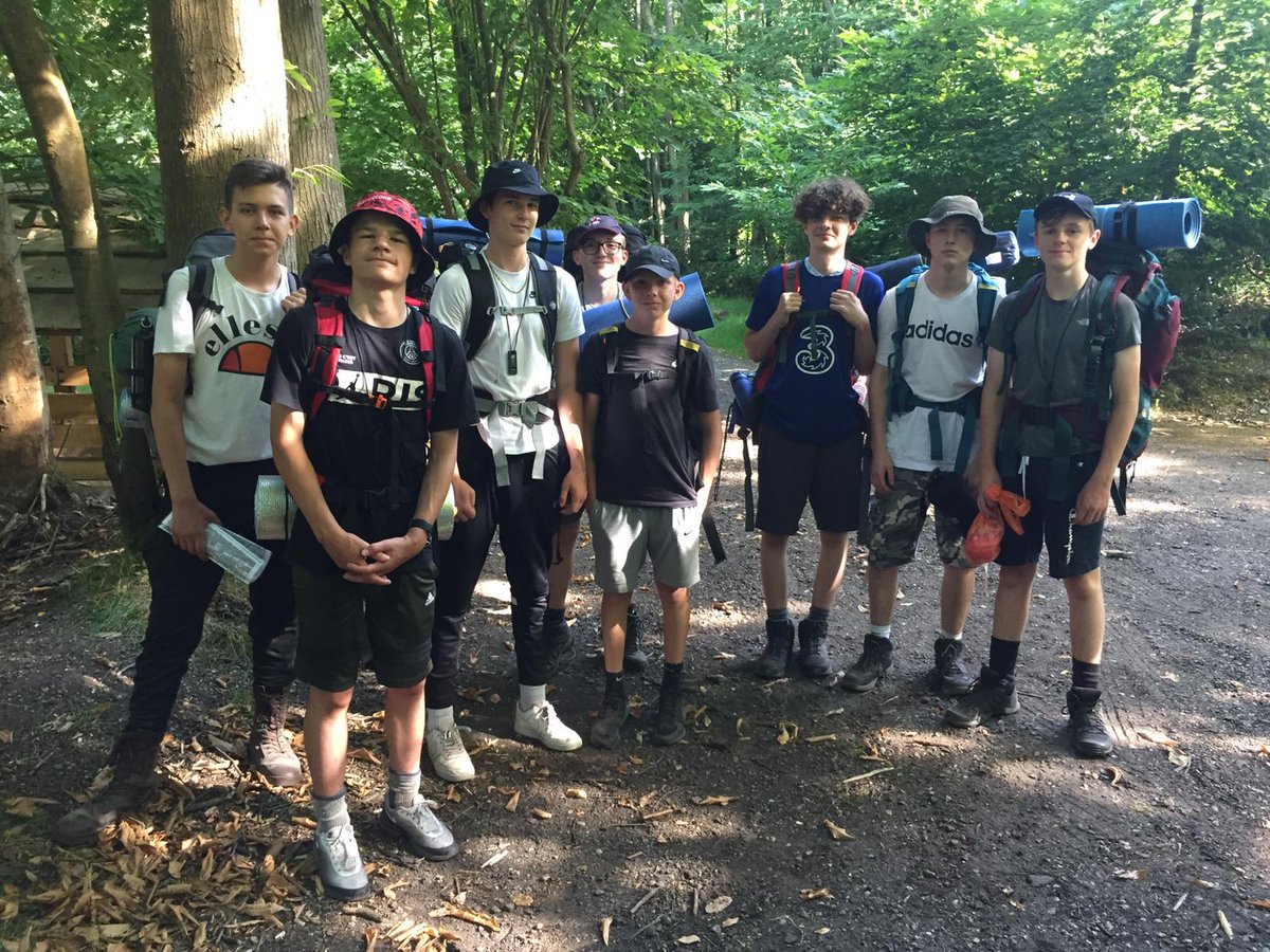 OaksParkHigh's tweet photo. More of our happy DofE group arriving at camp after a long day yesterday! https://t.co/3L6B2YVacL