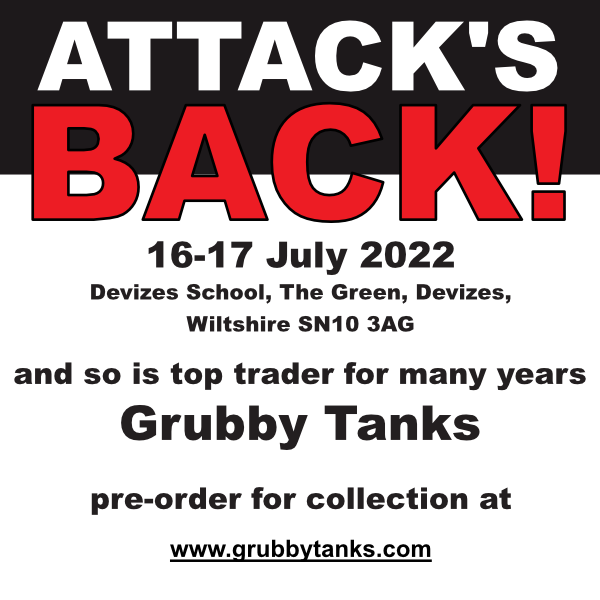 DDWargamesGrp's tweet photo. Returning to #Attack2022 is Grubby Tanks. At the show for many years, Grubby Tanks needs no introduction with the Britannia, Kelly's Heroes & Pacific 20mm ranges plus painted figures and Osprey Books. Pre-order as the show is next week. #wargaming #20mm
https://t.co/Y7yQhb32zB https://t.co/SThVR1PM3m