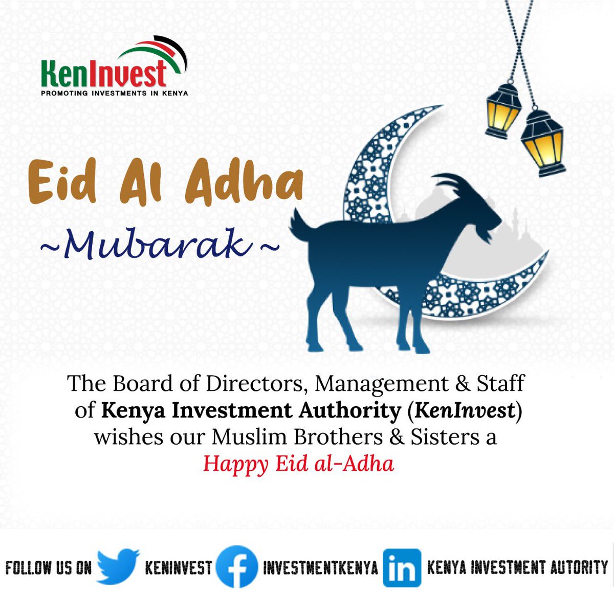 Wishing all our muslim brothers and sisters a Happy Eid Al-Adha Mubarak!
#Eidaladha