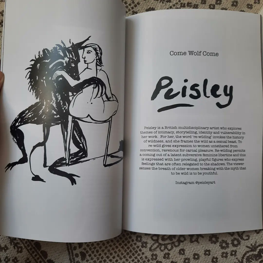 In a zine the most luxurious zine you've ever seen. 18 women Artists from <a href="/DrawnTogetherCo/">Drawn Together Collective</a> present thie debut publication 'rewilding' available today at South London comic and zine Festival.<a href="/slczf/">SLCZF</a> #zinefest #rewilding