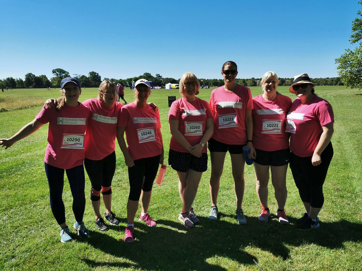 Yorkshire Health Network team running the race for life for those we know and those we dont. Well done team