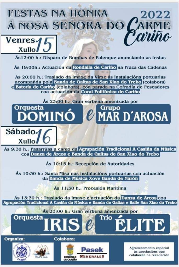 FESTAS DO CARME CARIÑO 2022