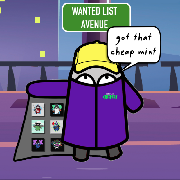 FindersCreeperz's tweet photo. Just over 12 hours left to get on our Wanted List! 

- 0.02 ETH 
- Buy 5 || Get 2 extra airdropped
- Extra game entries

Join our Discord and open a ticket to get added!

https://t.co/o5W3zs0eHK

Also, meet Elon Stark. https://t.co/c5RGukdzXL