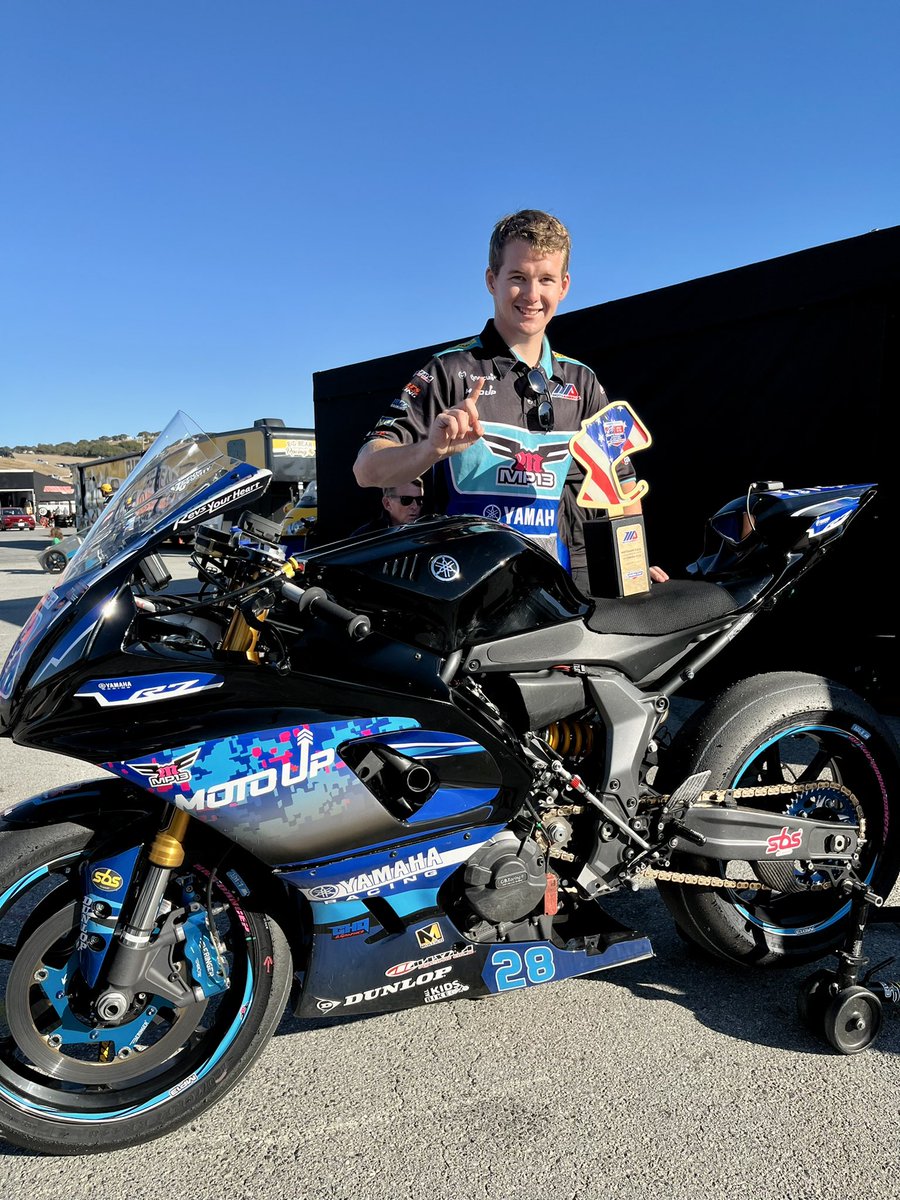 CW1Miles's tweet photo. Celebratory @REVIT Twins Cup victory photo with @coryventura64 and post-race download with #MP13 crew chief @Meligirl13 and @MotoAmerica President @WayneRainey60. https://t.co/Zg1DEfuiBm