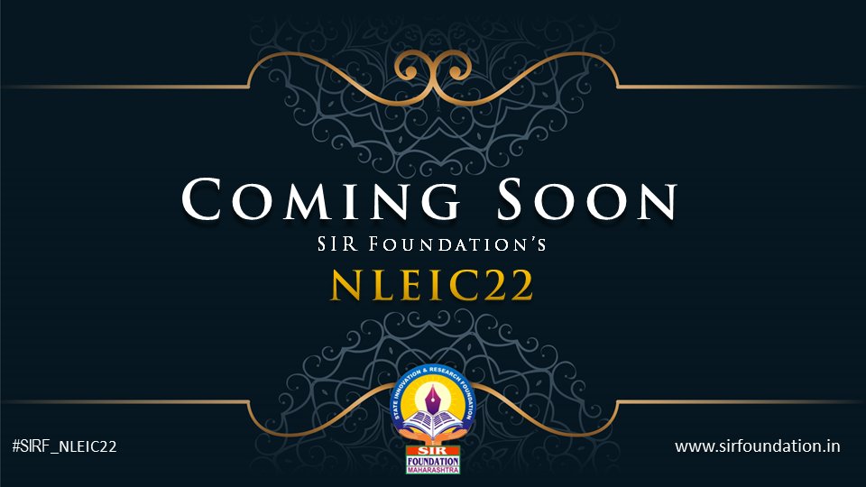Coming Soon!
#SIRF_NLEIC22