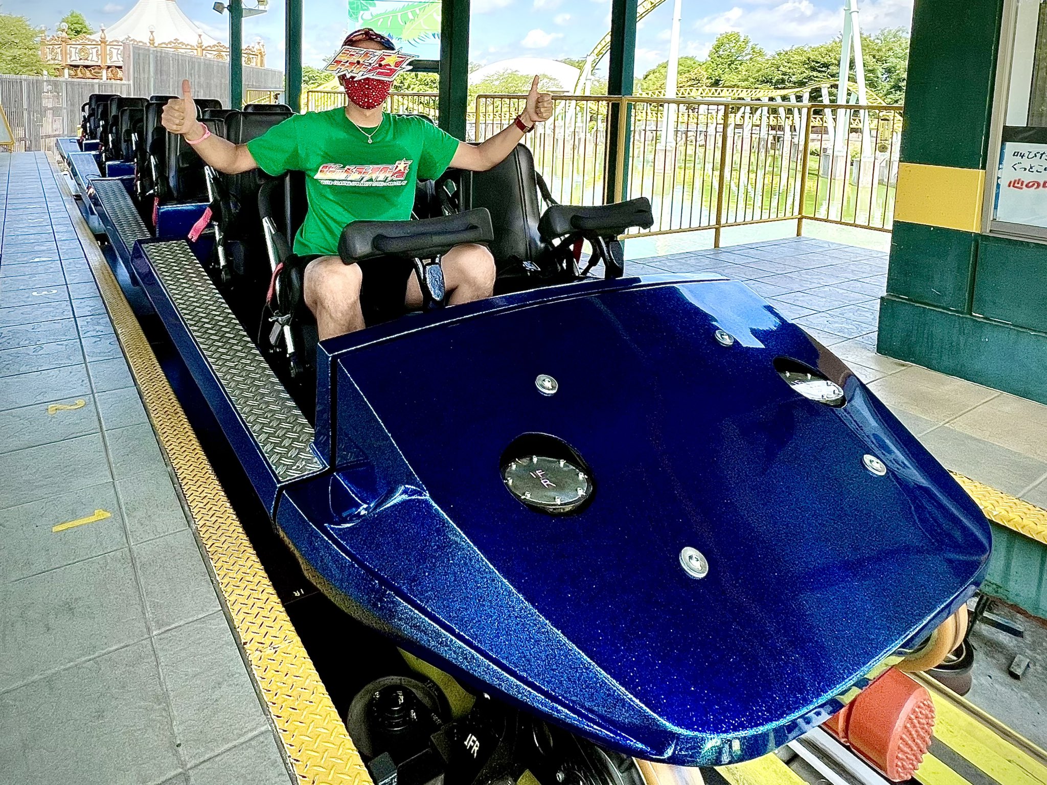 ジェットコースター男 公式 東武動物公園の新滑空水上コースター カワセミ に乗ったぞー 今日はコンディションが良くて浮きまくり ラメ入りのキラキラした車両も素敵でした ジェットコースター男は基礎代謝量の数値が2 000超えてるので汗がヤバイ