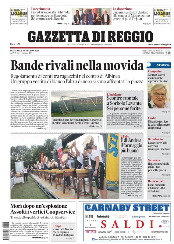 Ecco la nostra prima pagina di oggi.
Ci trovate in edicola e in versione digitale sul nostro sito 

gazzettadireggio.it

#buongiorno #reggioemilia #gazzettadireggio #primapagina #edicola #quotidiano