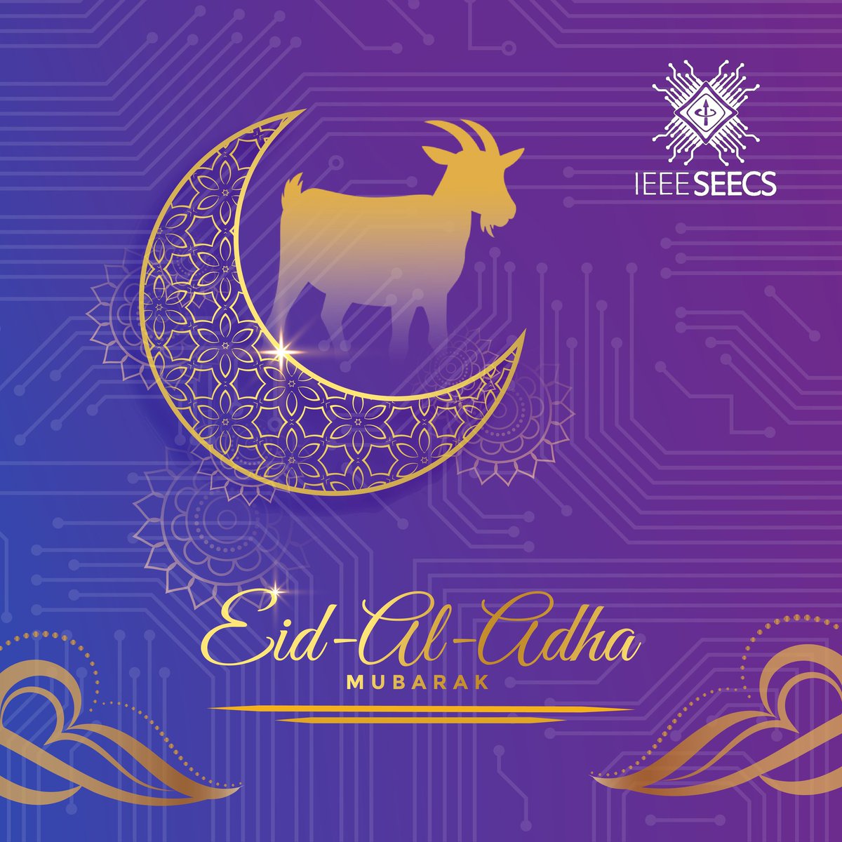 ieeeseecs's tweet image. IEEE-SEECS wishes you and your loved ones a happy Eid Mubarak! May Allah accept your supplications, forgive your transgressions, and bless the coming year for you and your loved ones!