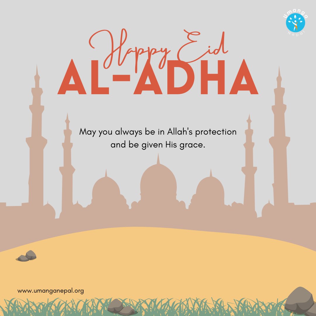 UmangaNepal's tweet photo. Wish you all Eid Mubarak 🌙🐪🌙
May this Eid bring endless moments of joy and happiness to our life. ☝️❤️

#umanganepal
#EidAlAdha #EidAdhaMubarak #eiduladha2022 https://t.co/t3mmXhpUuO