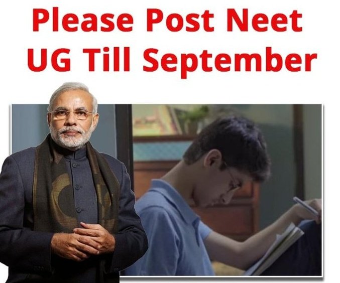 MuzzuTweetz's tweet photo. #NamoDelayNEETUG_PreventSuicides
Respected @narendramodi ji
We are not seeking cancellation.  Many exams of different pattern are clashing with NEET UG. We have worked hard for years for this exam. So we request u to postpone #NEETUG for 40 days only 🙏 https://t.co/SPYtBs6Uqv