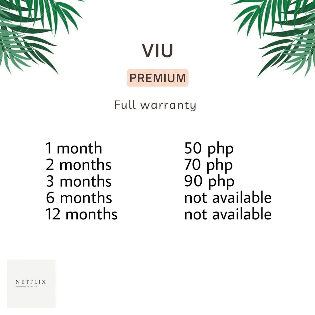 coupshug's tweet photo. wts lfb !

viu, spotify, youtube premium and shared netflix ! dm me to buy, please help rt. 🙏 https://t.co/HfCY9IypCQ