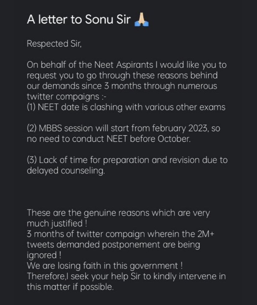 Neet aspirant khusboo tweet media