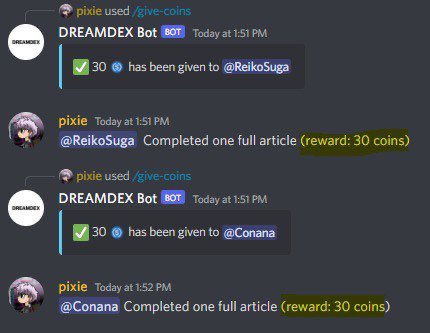 DREAMDEXMEDIA's tweet photo. 2 Participants have earned 30 USDC each today 🤔

Contributions pay off. https://t.co/e2iAVWDVq9
