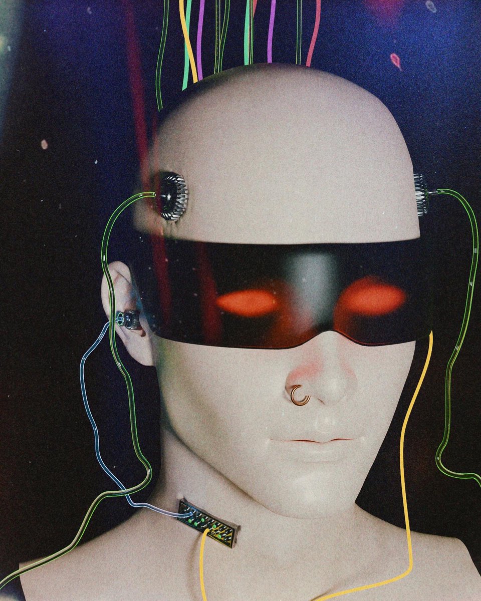 viewselected's tweet photo. #b3d #blender #Blender3d #3Dartist #vaporwave #chrometype #nostalgia #matrix #scifi #scifiart #nft #3ddesign #3d #Cyberpunk2077 https://t.co/IRiFwBYab6