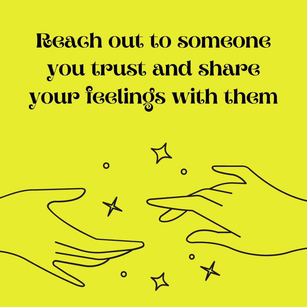 Jump Back Up July - Day 10: Reach out to someone you trust and share your feelings with them. #JumpBackUpJuly #Wellbeing