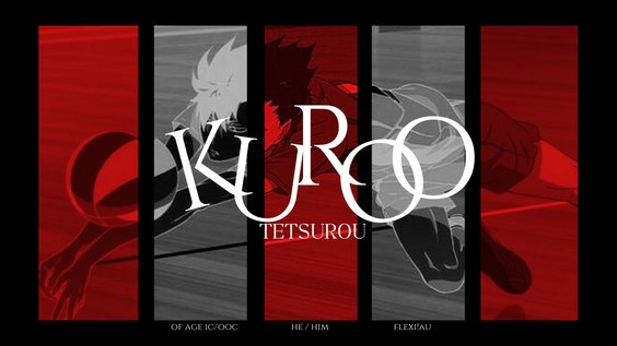 ⠀ 

              黒尾 鉄朗    —    OSIAS. 
              not    new    to   #hqrp    
              like / rt to be mutuals

            ⠀