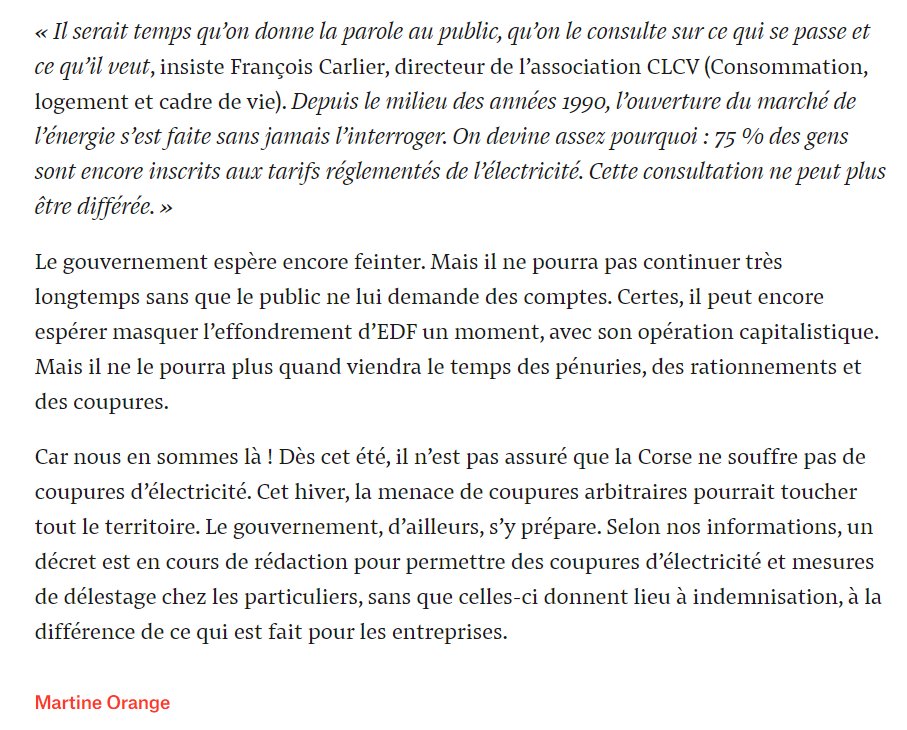 Europhobe's tweet photo. Selon Mediapart, le gouvernement prépare un décret pour couper le courant chez les particuliers et sans indemnisation ! En 2000, #EDF était le leader mondial du nucléaire. Qualité de service irréprochable et tarifs réduits. Avec " l'Europe ", les européistes ont tout saccagé. https://t.co/B4IeKtUXR2