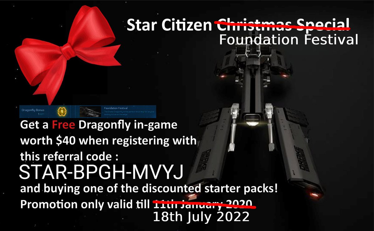 JACOB15561's tweet photo. #Games #PC #StarCitizen #Foundation #Festival
@2022 #July9th #promo #package #BONUS #ship #update #threefourteen #Dragonfly #Bike #free #Event #FoundationFestival #FreeFly
When you buy Star Citizen game package you get a Hover Bike for free to use in game
https://t.co/ZLYuDyjbNL https://t.co/yPCGUQCscN