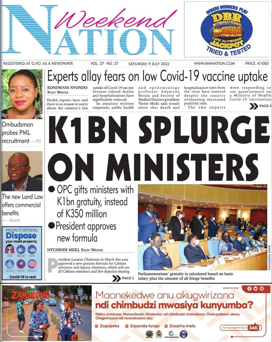mcbrams's tweet photo. Dear #Malawi, this is the true meaning of President @LAZARUSCHAKWERA's servant leadership: we are the servants &amp; they are the leaders. The past 2 weeks: K350 billion for state residences, K1 billion for ministers' gratuity, K650 million for VP houses &amp; K60 billion for MPs houses. https://t.co/CXp6mScnbw