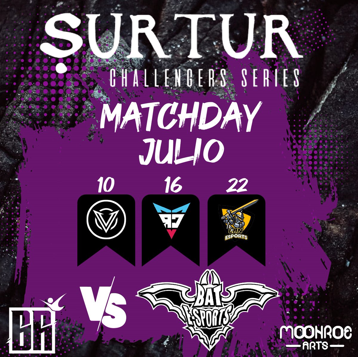 Acompañanos en nuestra trayectoria durante la Surtur, aqui estan las proximas fechas.

<a href="/BattleRoyale_Cr/">Battle Royale Circuitos Regionales</a> 

#ragnarokcircuit #VALORANT #costarica #GoBat #eSports