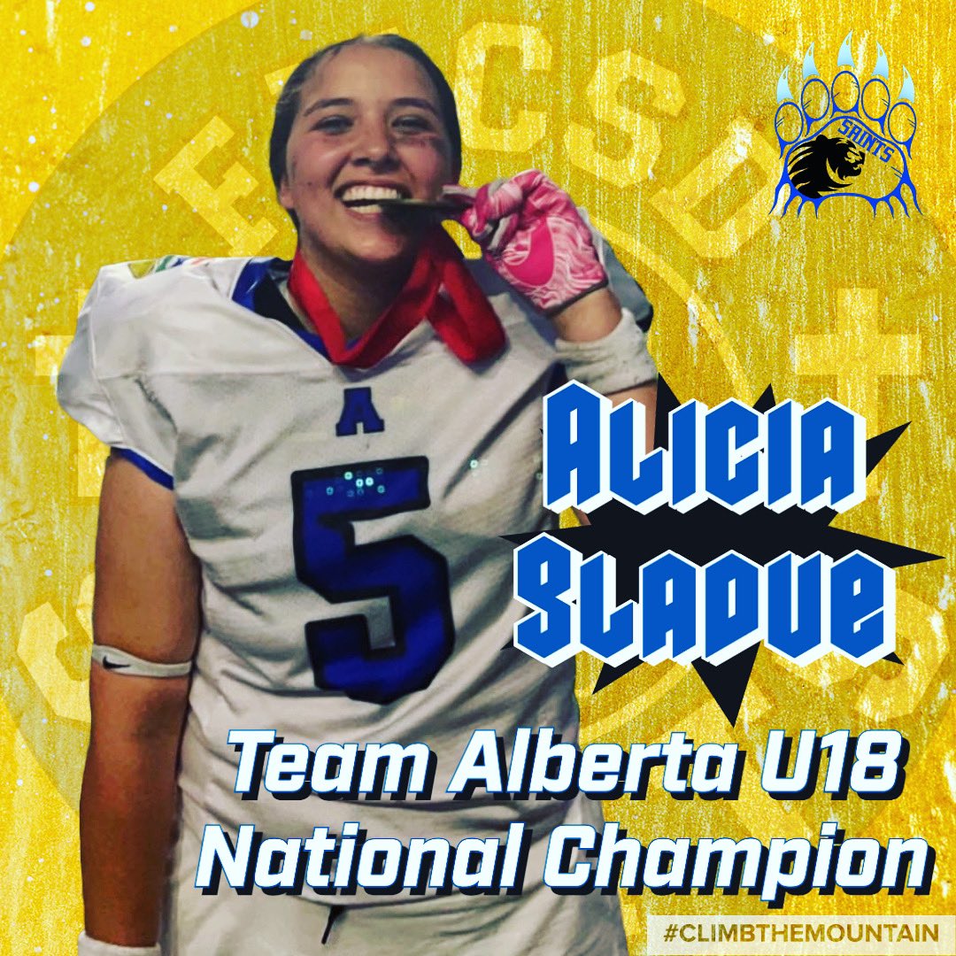 Congratulations to the pride of <a href="/FortMcKay/">Fort McKay</a>, Alicia Gladue on winning a national championship with <a href="/FootballAlberta/">Football Alberta</a> today! We are so proud of you! <a href="/FMCSD/">FMCSD</a> <a href="/trapperpride/">Father Mercredi High School</a>