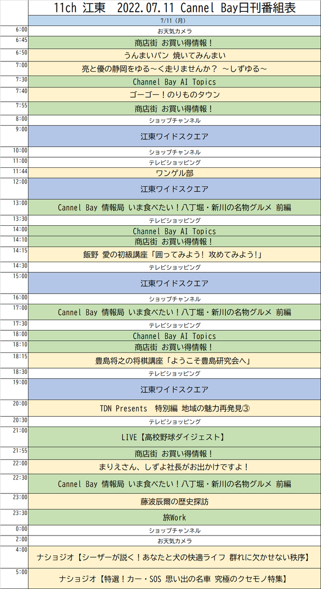 7月11日 月 の Channelbay 番組表です 夏の高校野球東東京大会 今日も10時から生中継です 第一試合 学習院 Vs 淵江 第二試合 高輪 Vs 国際 地デジ10chで生中継です お見逃しなく ケーブル高校野球東京 高校野球 東東京大会 中央区 中央区民ニュース