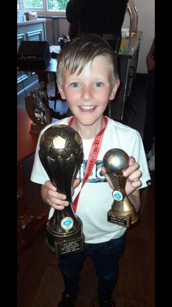 Bebopyoung80's tweet photo. So proud of this little man!
Players player of the season for FC Amble and Coaches player of the season for Amble Links.
Well done #prouddad https://t.co/71CH08njJX