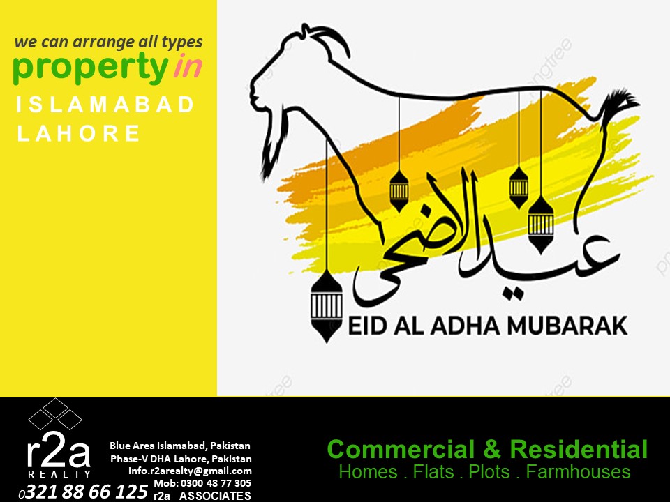 R2aRealty's tweet photo. May the divine blessings of the almighty bring you hope, faith, and joy on Eid ul Adha and forever.
Eid Mubarak!
#r2arealty #Eid #eidmubarak #happiness #love #care #eiduladha #mubarak #happyeid #pleasuremoment #carepoors #bakraeid https://t.co/vdczkiVnHK