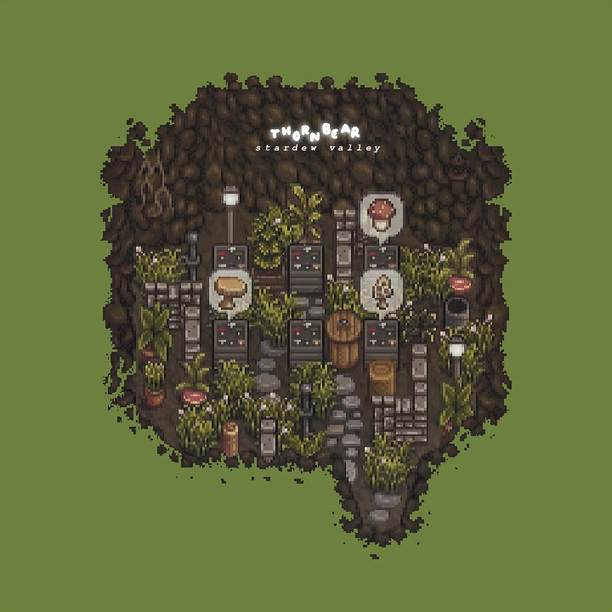 mushroom garden 🍄🍃

#stardewvalley