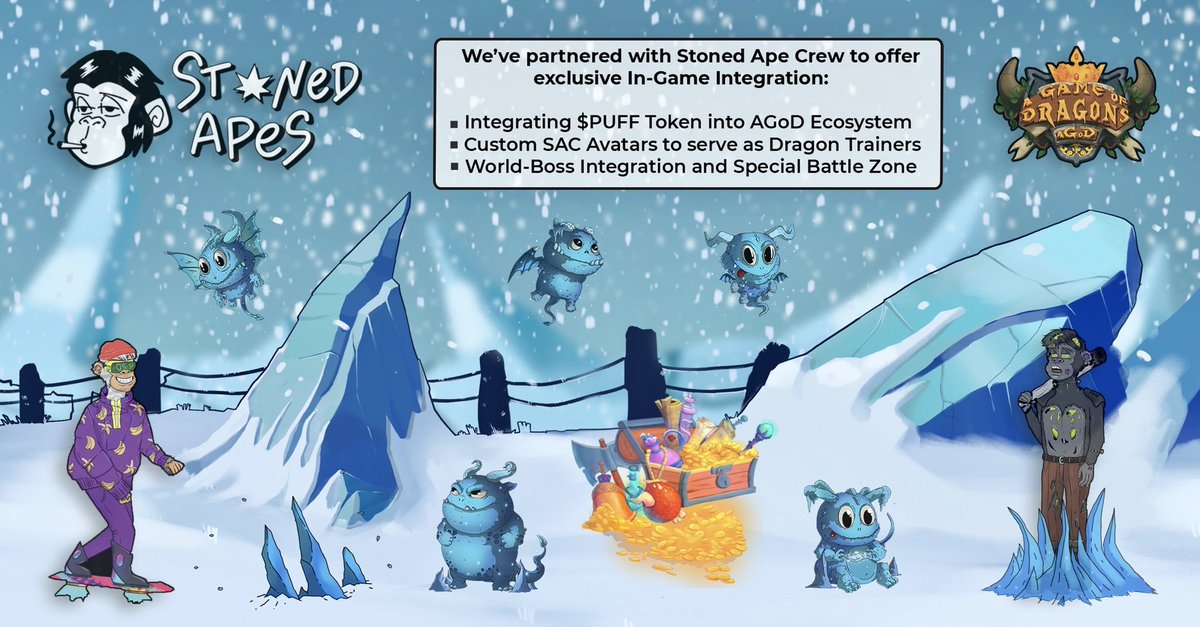 Toebox² 🍟🔮 (@toeboxsloth) on Twitter photo been absolutly bullish on ther team @aGameOfDragons for 5 weeks now :) solid builders, focused on providing a great game first and earning 2nd, and now they have partnerd with <a href="/StonedApeCrew/">Stoned Ape Crew</a> my all time fave project on solana! been absolutly bullish on ther team @aGameOfDragons for 5 weeks now :) solid builders, focused on providing a great game first and earning 2nd, and now they have partnerd with <a href="/StonedApeCrew/">Stoned Ape Crew</a> my all time fave project on solana!