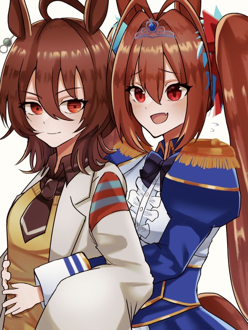 タキダス親子で謎シチュバックハグ#ウマ娘 #アグネスタキオン #ダイワスカーレット 